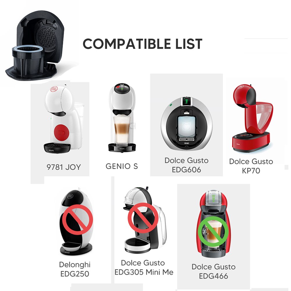 

Многоразовый адаптер iCafilas для Dolce Gusto Piccolo xs и Nescafe Genio S Plus