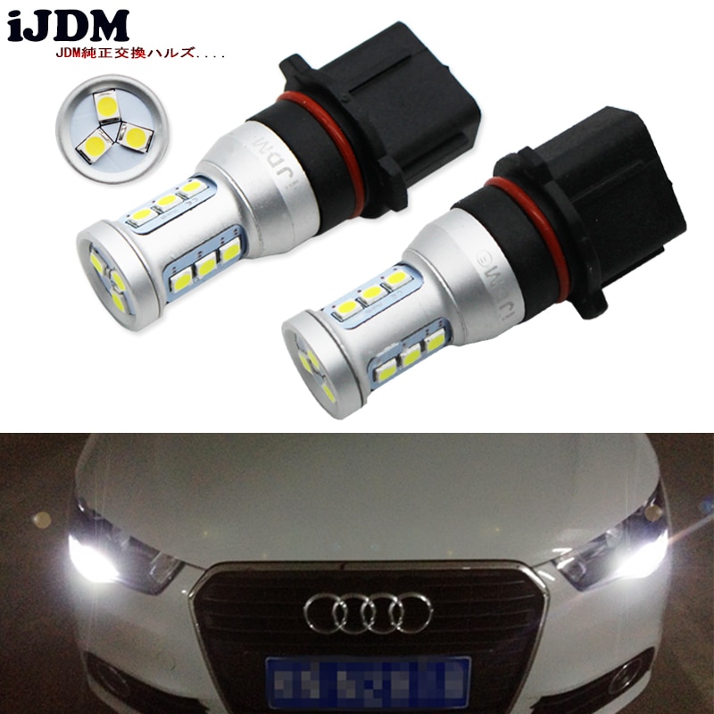 

iJDM Auto P13W Светодиодные лампы без ошибок Canbus 12SMD-3030 SH24W для 2008-2012 Audi A4 Q5 дневных ходовых огней, красный, белый, желтый