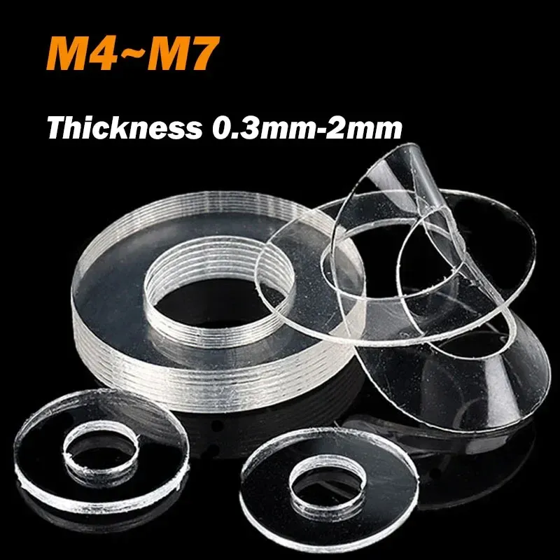

Прозрачные изолирующие шайбы из ПВХ M4 M4.2 M5 M6 M7