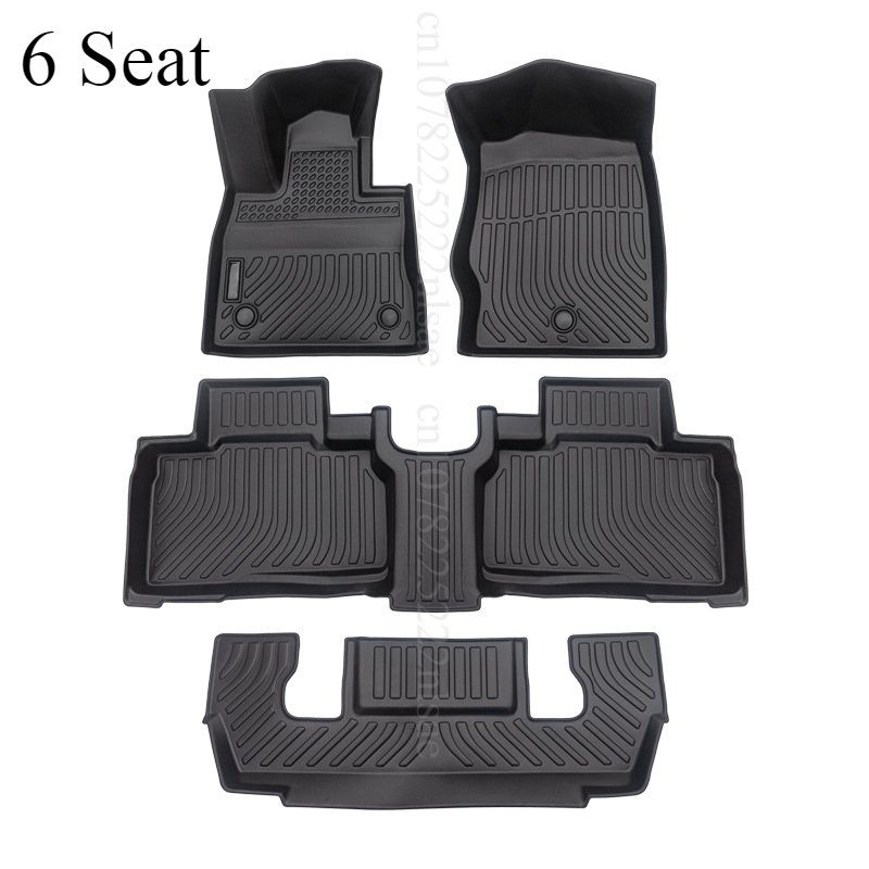 

Автомобильные коврики TPE для Ford Explorer 6/7 Seat 2020-2025, коврик для пола на заказ, 5D коврик для багажника автомобиля, водонепроницаемый противоскользящий коврик