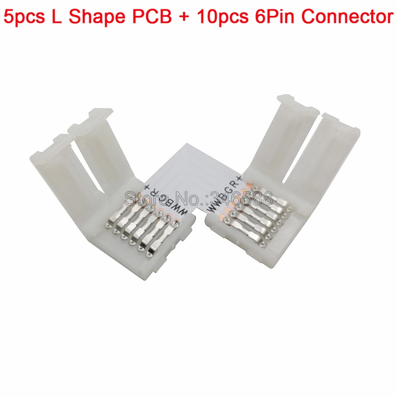 

veromount 6pin b2b 12MM 6-контактный угловой разъем для RGB CCT светодиодной ленты