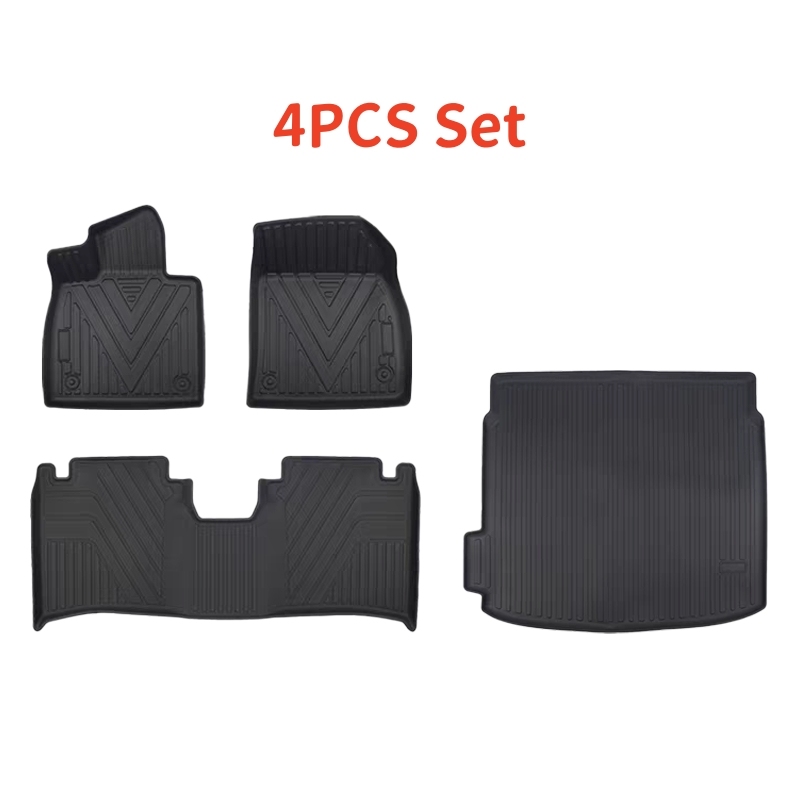 

Для ZEEKR 001 2025 2024, коврики и грузовые вкладыши из ТПЭ, противоскользящие двухслойные коврики для защиты от атмосферных воздействий и коврики в багажник