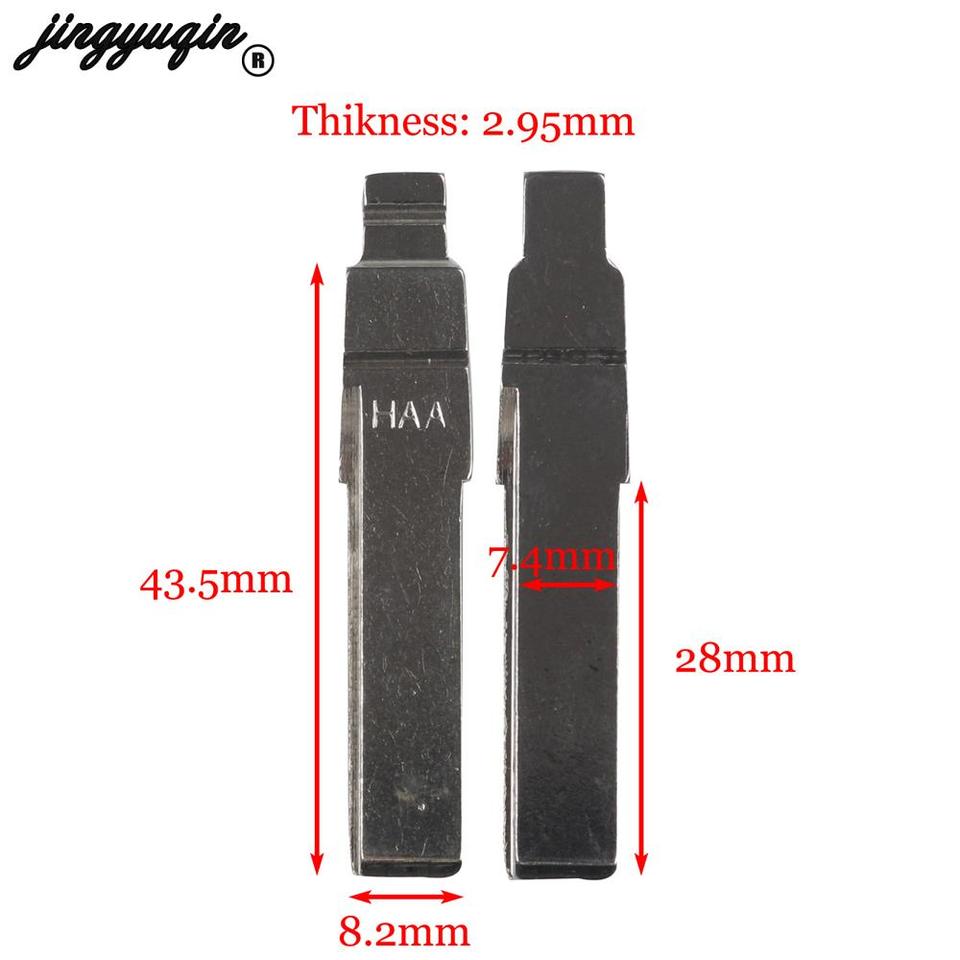 

Jingyuqin 2 шт./лот дистанционный складной флийд пустой HAA HU66 Uucut Key Blade для AUDI Fit VW Passat BORA SEAT SKODA # Ключевое лезвие HU66 31
