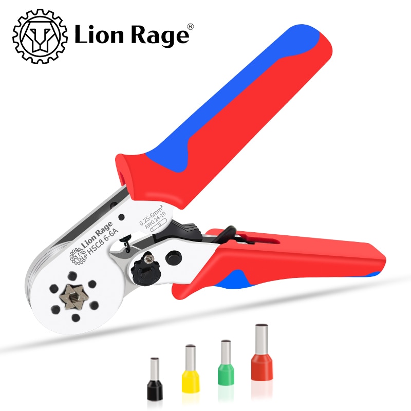 

Плоскогубцы Lion Rage HSC8 6-6 для обжима проводов 0,25-6 мм²