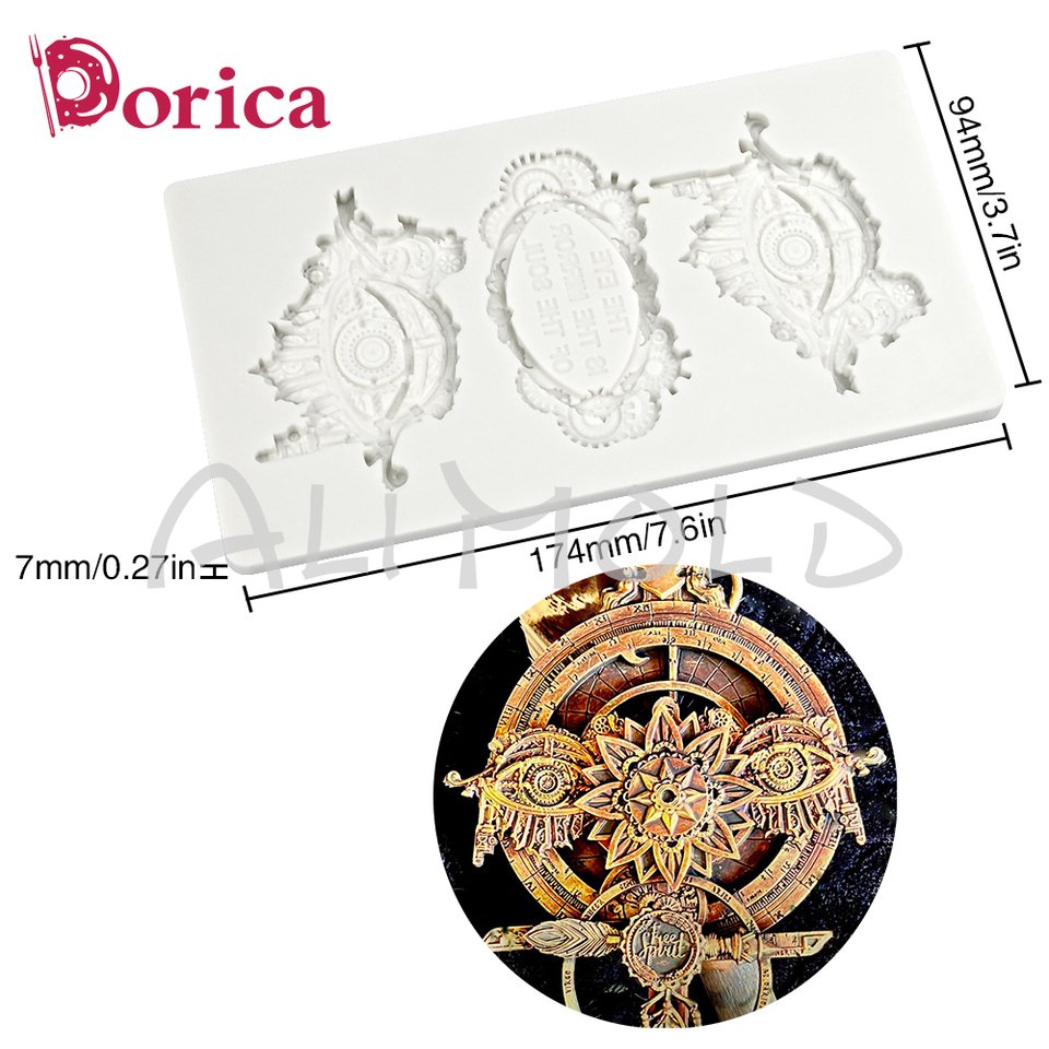 

Рельефная силиконовая форма для торта Dorica