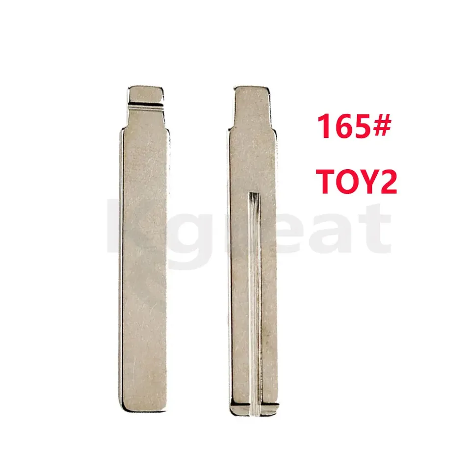 

10 шт., 165 # KD Автомобильный ключ, лезвие TOY2, умный пульт дистанционного управления, необрезанные флип-ключи для Toyota Lexus BYD
