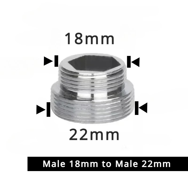 

Соединитель для крана из нержавеющей стали M22 на M20 M18 M1/2 дюйма