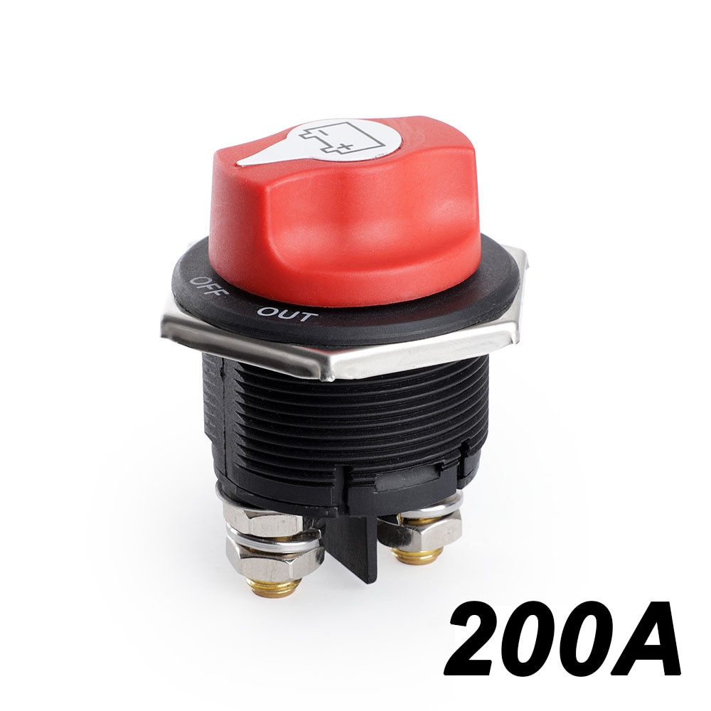 

50A 100A 200A 300A Автомобильный аккумуляторный переключатель DC 32V Разъединительный изолятор питания Комплект раллийного переключателя для автомобиля, мотоцикла, грузовика, лодки