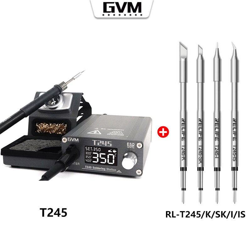 

Нагревательная паяльная станция SUNSHINE GVM T115 T210 T245