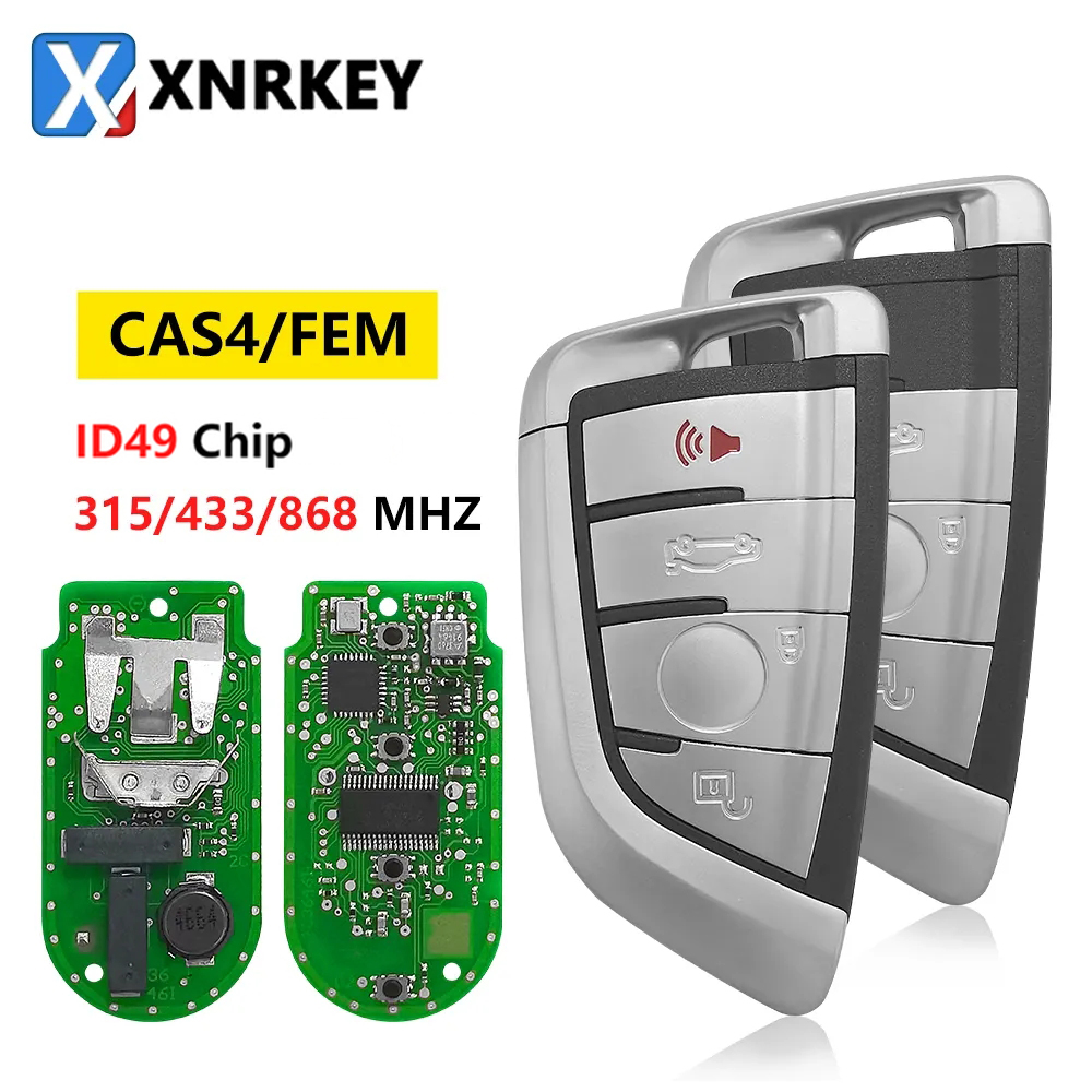 

XNRKEY БЕСКЛЮЧЕВОЙ ключ для автомобиля ID49 чип 315/433/868 МГц для BMW 1 3 5 7 серии X1 X3 X5 X6 X7 F CAS4 CAS4 + FEM 2011-2017