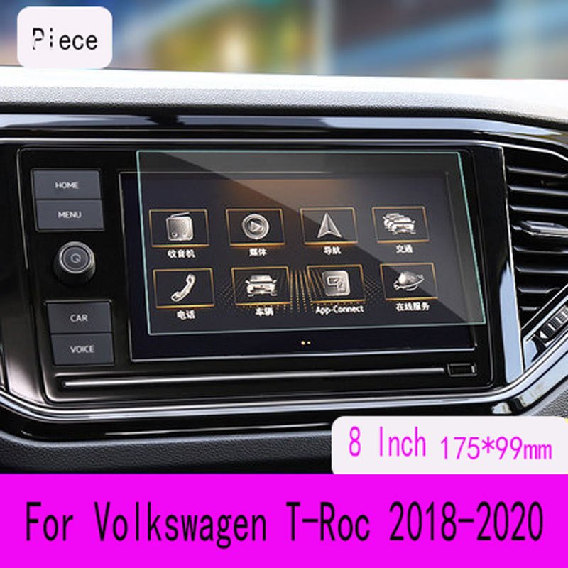 

Для Volkswagen T-Roc 2018 2019 Автомобильный интерьер GPS навигация пленка ЖК-экран Защитная пленка из закаленного стекла Защита от царапин