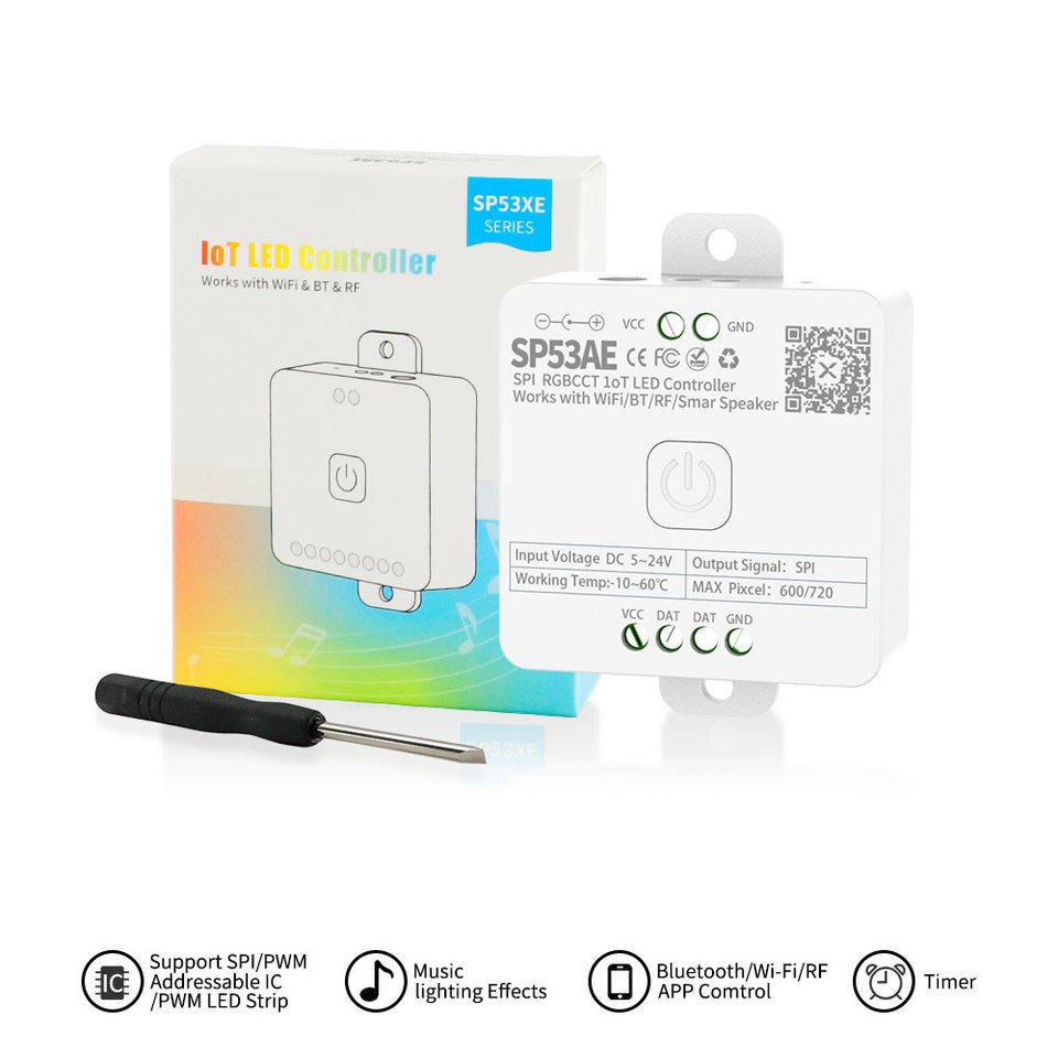 

Xnbada RGB Контроллер SP53AE WIFI/BT/RF
