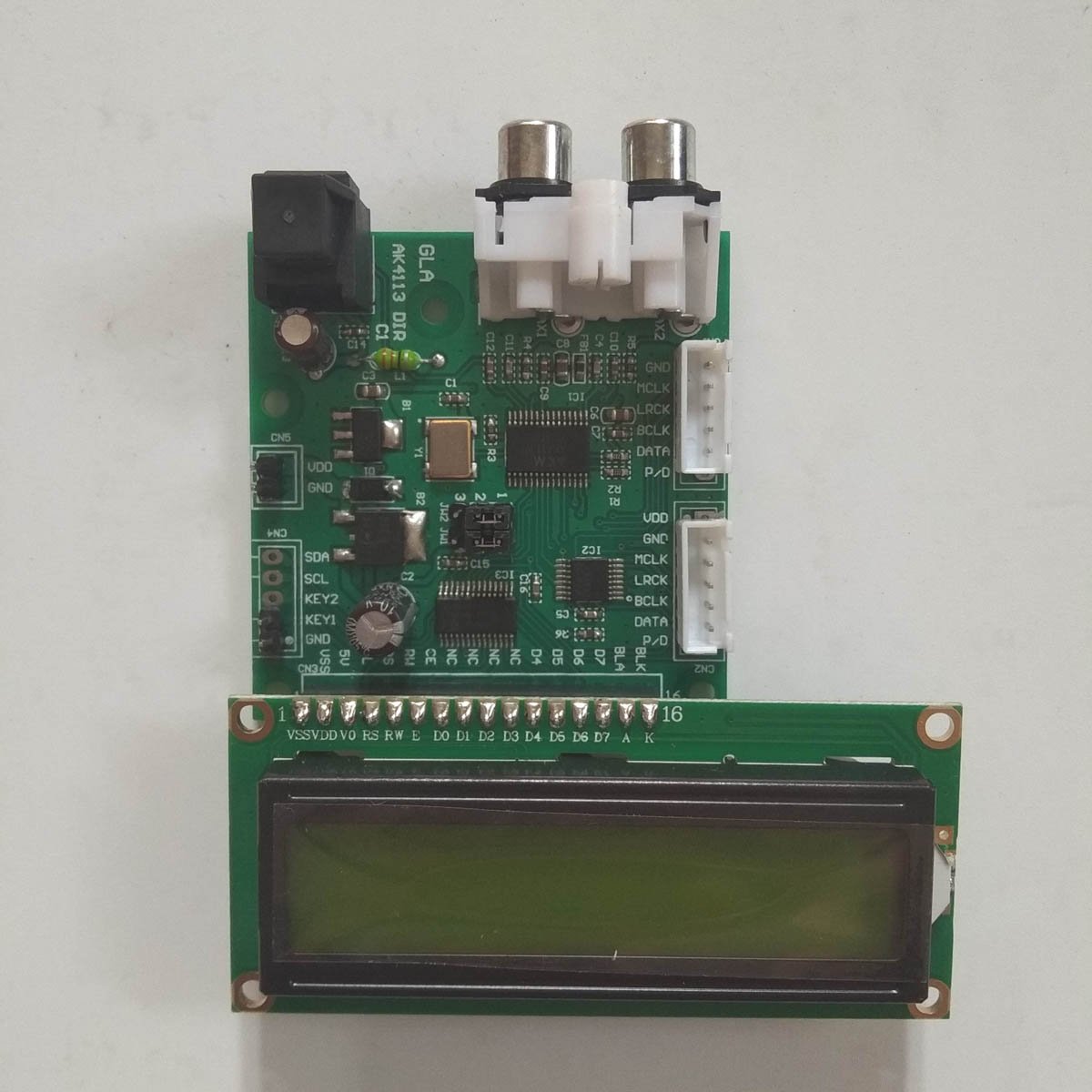 

AK4113 SPDIF волокно/коаксиальный/I2S вход для I2S выход плата цифрового приемника мягкое управление 32K ~ 192K частота дискретизации ЖК OLED