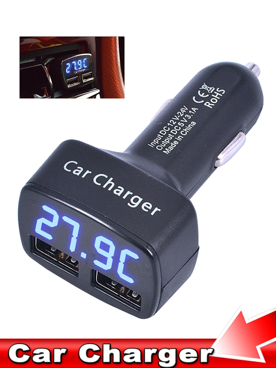

Автомобильное зарядное устройство USB, 12-24 В, а