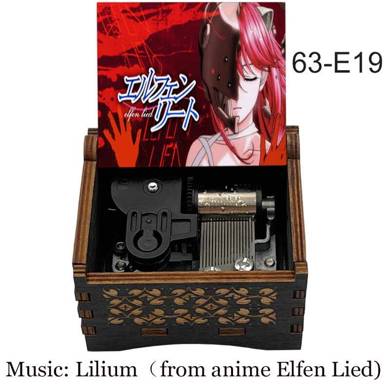 

Механическая музыкальная шкатулка из дерева Elfen Lied