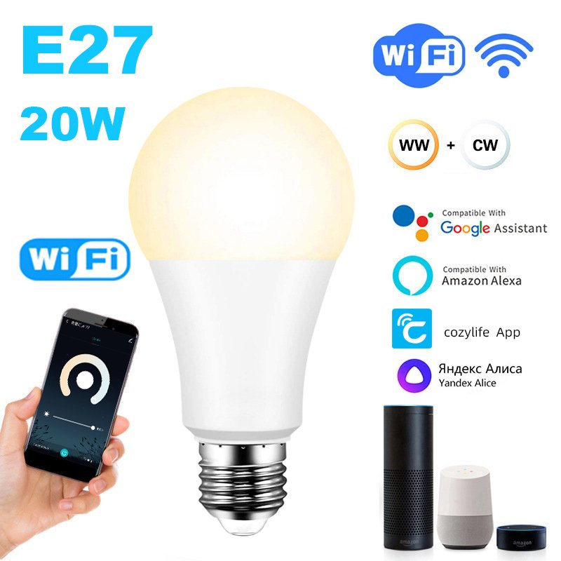 

Умная светодиодная лампа ATcomm E27 RGB