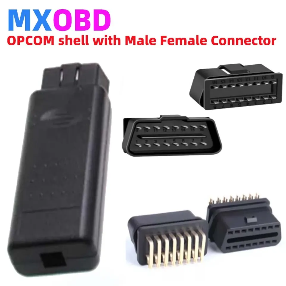 

12 В OBDII 90 градусов OBD2 16-контактный гнездовой адаптер в сборе розетки штекер разъем для OPCOM автомобильный диагностический инструмент