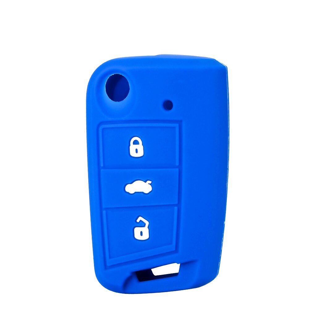 

Силиконовый чехол для ключа KEYYOU, чехол для ключа для Volkswagen VW Golf MK7 Tiguan For Skoda Octavia For Seat Leon Ibiza Octavia A7