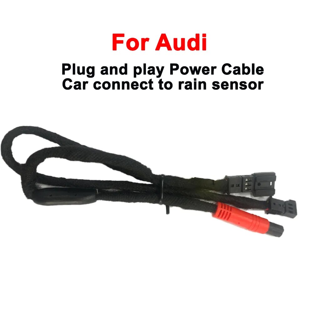 

Кабель питания с датчиком дождя Plug and Play для автомобильного видеорегистратора с Wi-Fi, видеорегистратор для Audi a3 a4 a5 a6 a7 a8 q2 q3 q5 q7 q8 s3 s4 s5 s6