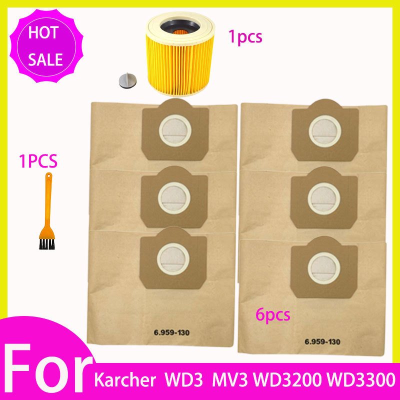 

Мешок для пыли Hepa-фильтр для Karcher WD3 A2004 A2054