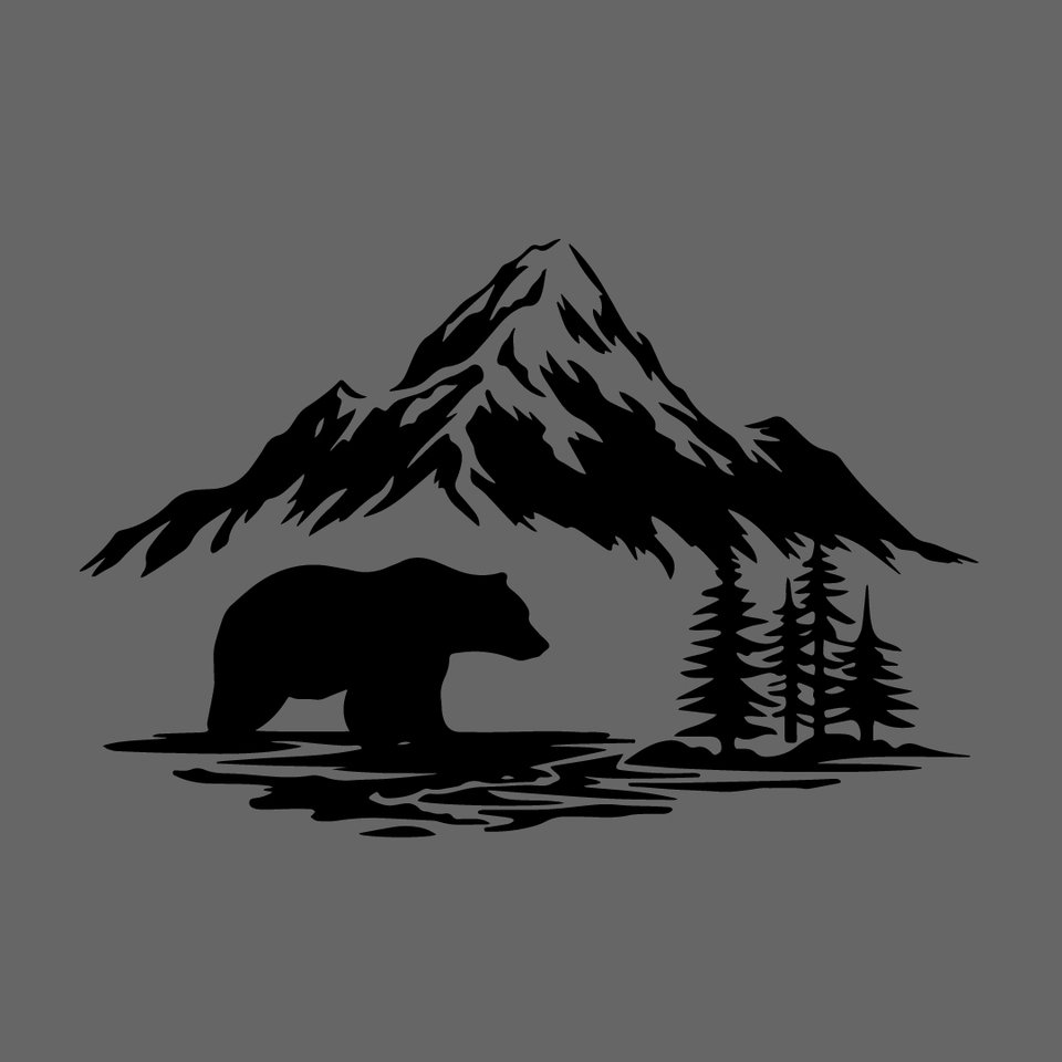 

Bear Crossing Forest Adventure Пикап внедорожник внедорожник наклейка на окно стекло кузов тянуть цветок виниловая наклейка наклейка