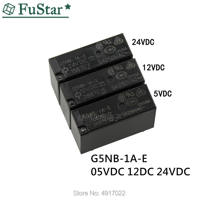

Реле Φ 05VDC 12V 24V 4-pin 3A mini G5NB, 5 шт