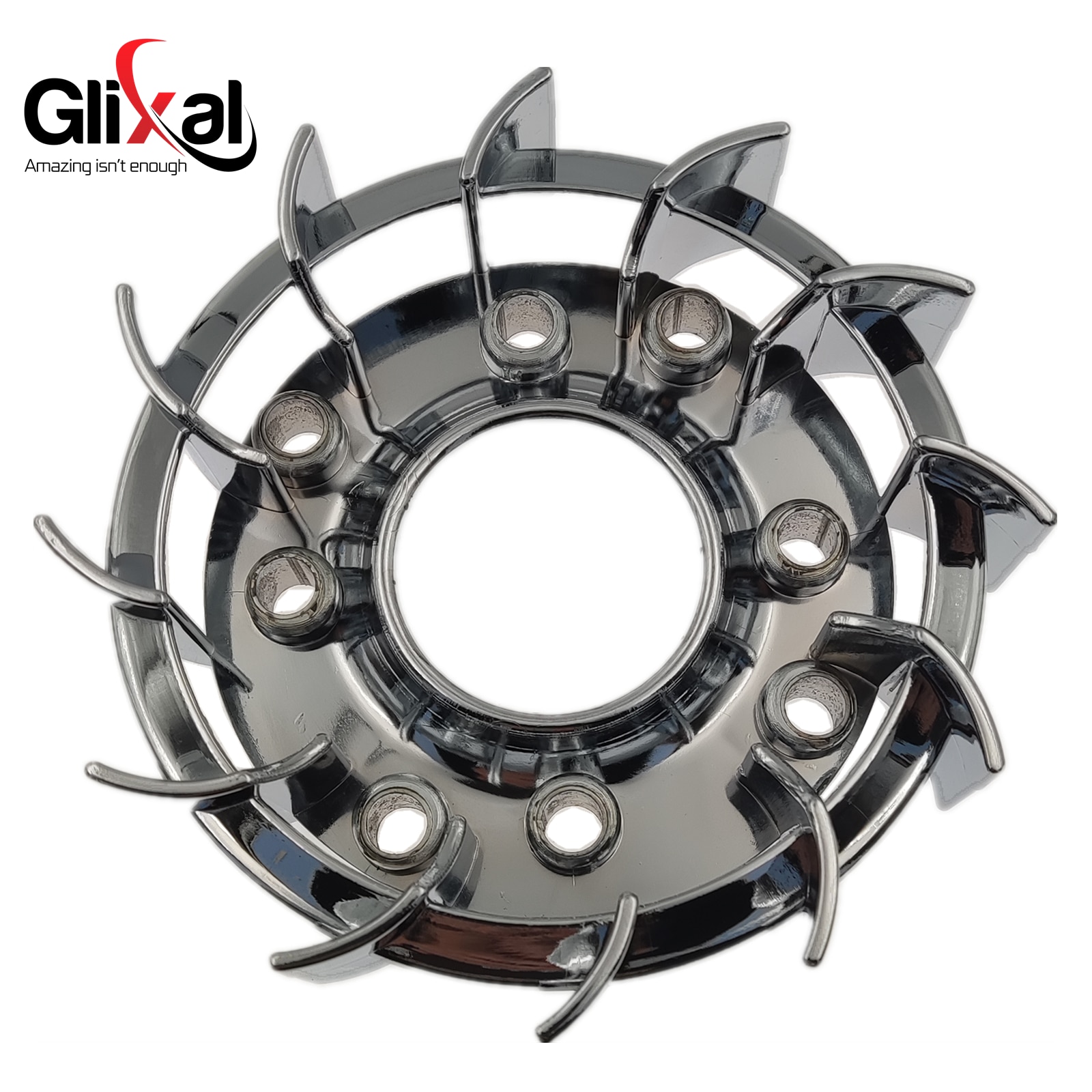 

Охлаждающий вентилятор Glixal GY6 50cc 125cc 150cc High Flow Performance Racing TURBO для 139QMB 152QMI 157QMJ скутера, мопеда, квадроцикла, картинга