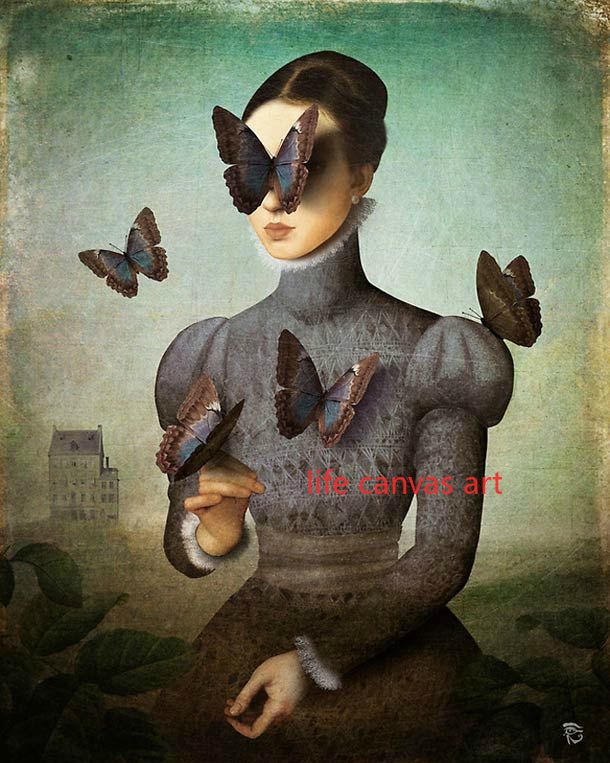

Картина Christian Schloe "Женщина с бабочкой" на холсте