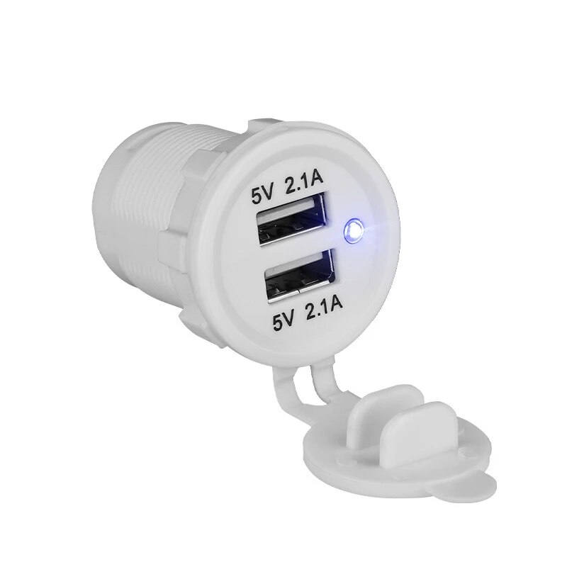 

Автомобильное зарядное устройство с двумя USB-портами, 12 В/24 В