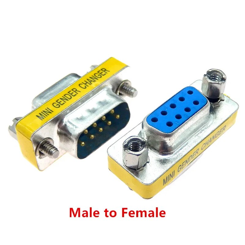 

Мини-переходники разъемов RS232 DB9 DB15 DB25 DB37