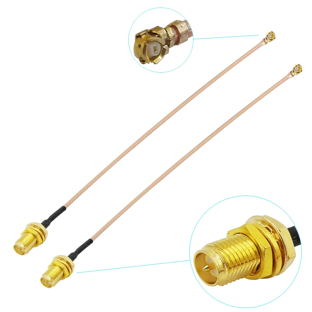 

Отрезок провода расширения ALLiSHOP RP-SMA female brooches plug IPX RG178 0-6 ГГц