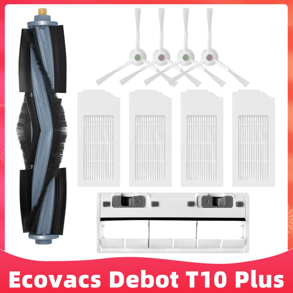 

Подходит для (Ecovacs T10 Plus / X1 Plus) ролика, боковой щётки, фильтра, пылесборного мешка, салфетки для мытья, сменной части для робота-пылесоса