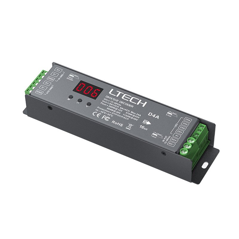 

LTECH RGB контроллер DMX 4 канала