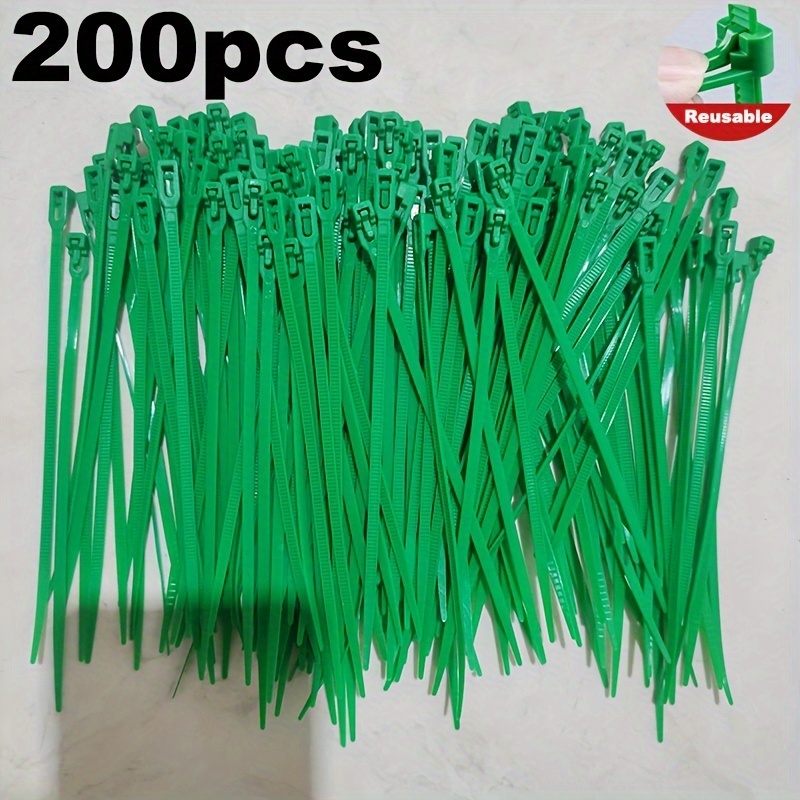 

Пластиковые регулируемые садовые галстуки 200 шт