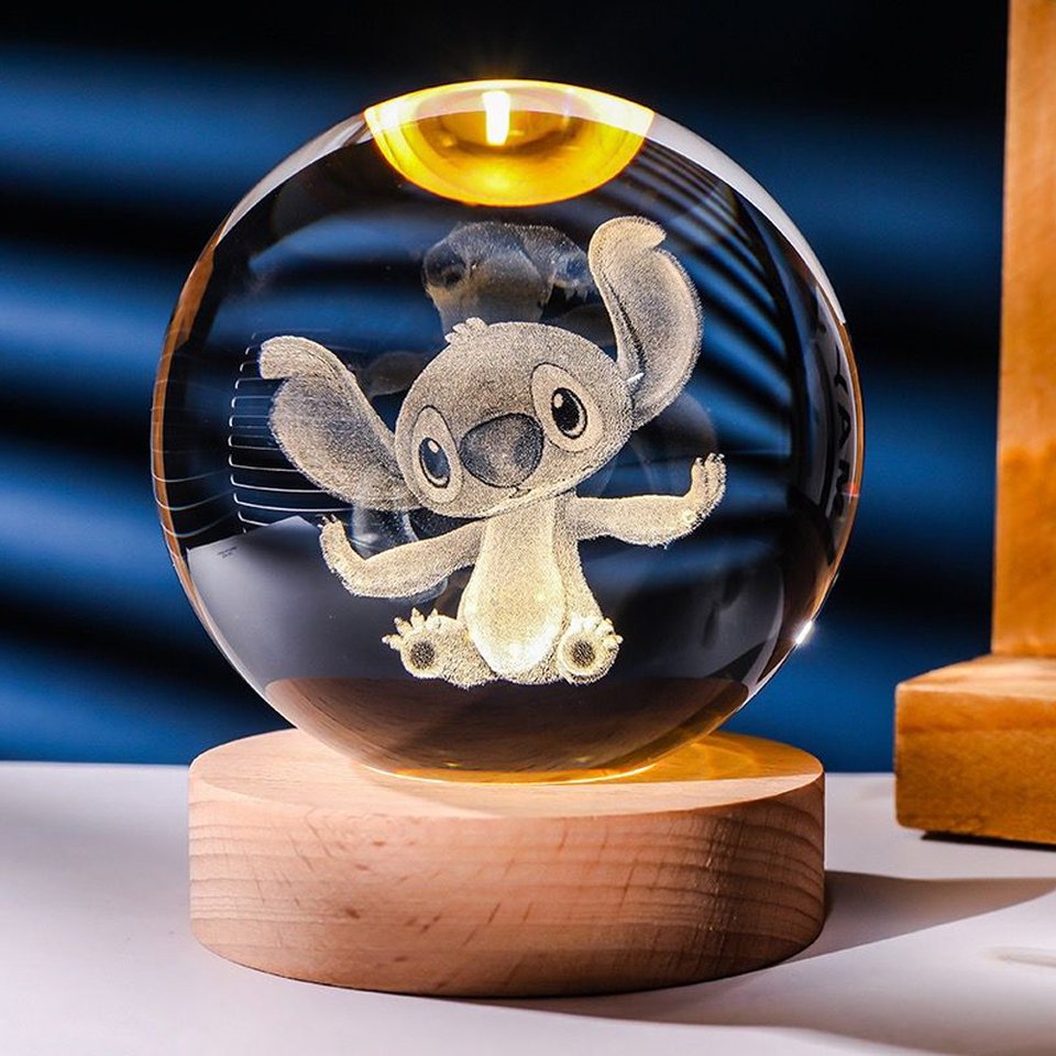 

MINISO 3D Мультяшный Хрустальный Шар Ночник