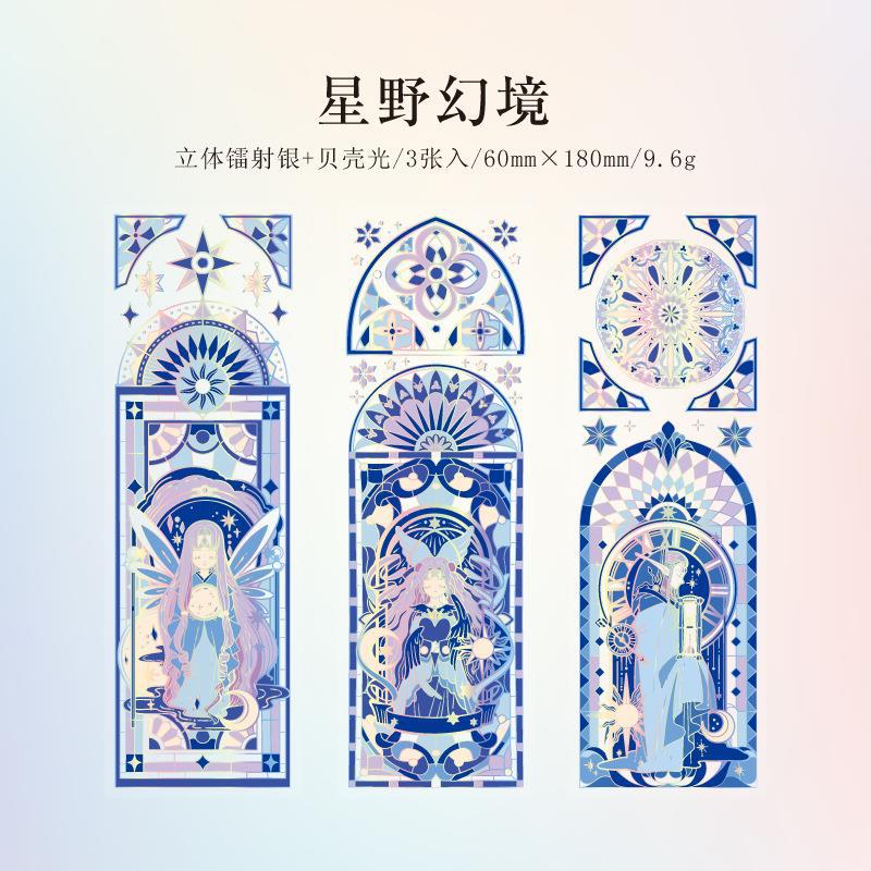 

3 шт., декоративные стикеры в виде цветов и окон