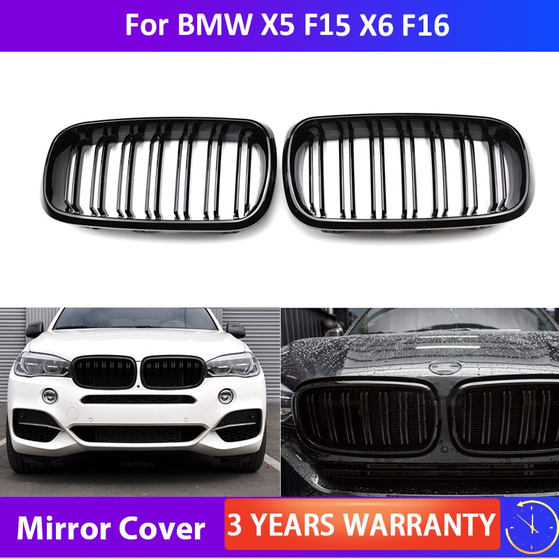 

Для BMW X5 F15 X6 F16 X5M F85 X6M F86 Автомобильные передние решетки для почек Гоночный гриль Двухлинейная двойная планка Автостайлинг Автомобильные аксессуары