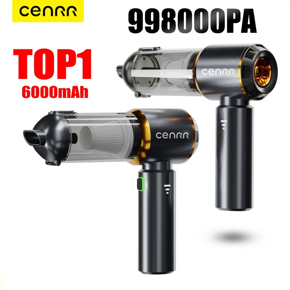 

CENRR 998000 PA Автомобильный мини-пылесос Беспроводной мощный портативный автомобильный пылесос для дома Ручной вентилятор Автомобильный очиститель