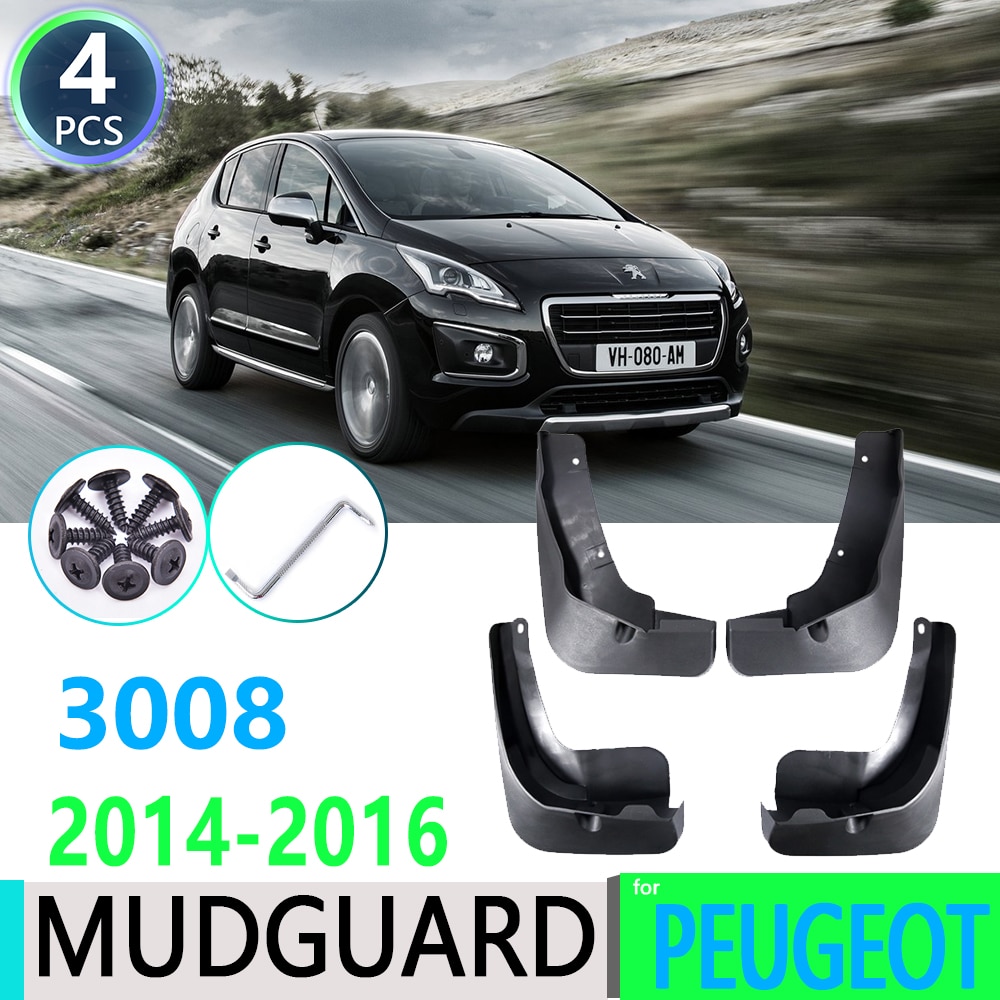 

Для Peugeot 3008 2014 2015 2016 MK1 автомобильное крыло брызговики защита брызговик автомобильные аксессуары