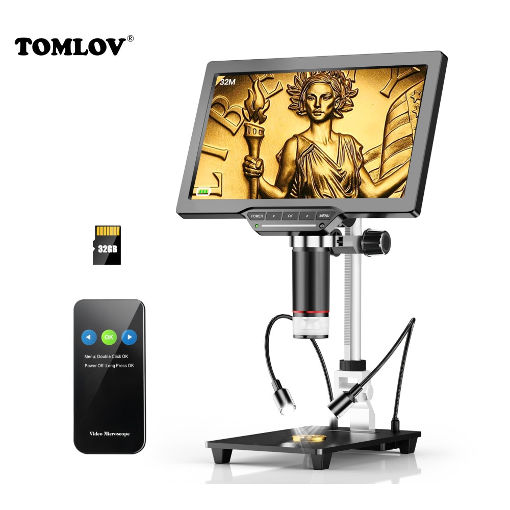 

TOMLOV DM202 Цифровой микроскоп 10 дюймов