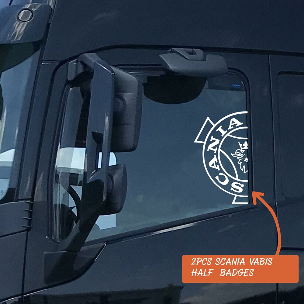 

2 шт. для окна кабины Scania, автомобильная наклейка, наклейка для грузовика, разделенная графика, Vabis V8 Griffin, виниловый декор