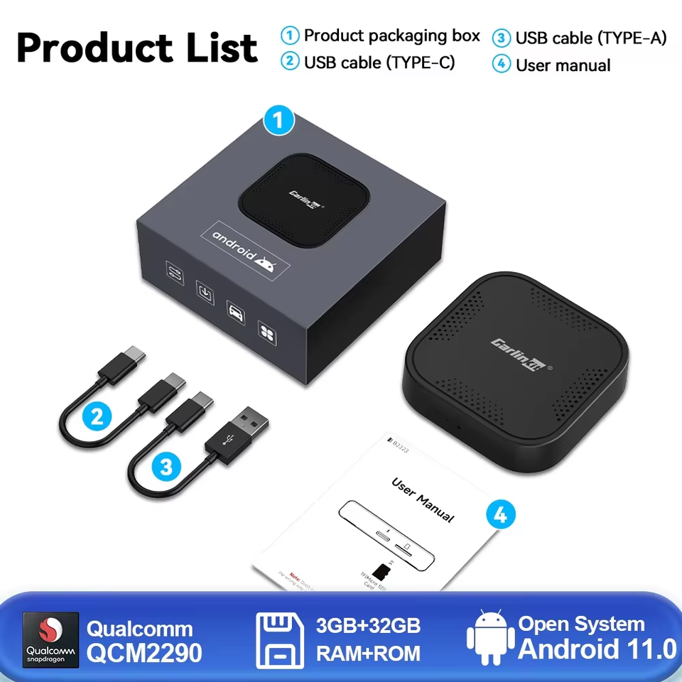 

Basic Pro CarlinKit Mini CarPlay Ai Box Qualcomm 8-ядерный беспроводной Android Auto и CarPlay Dongle для Netflix IPTV Smart TV Box