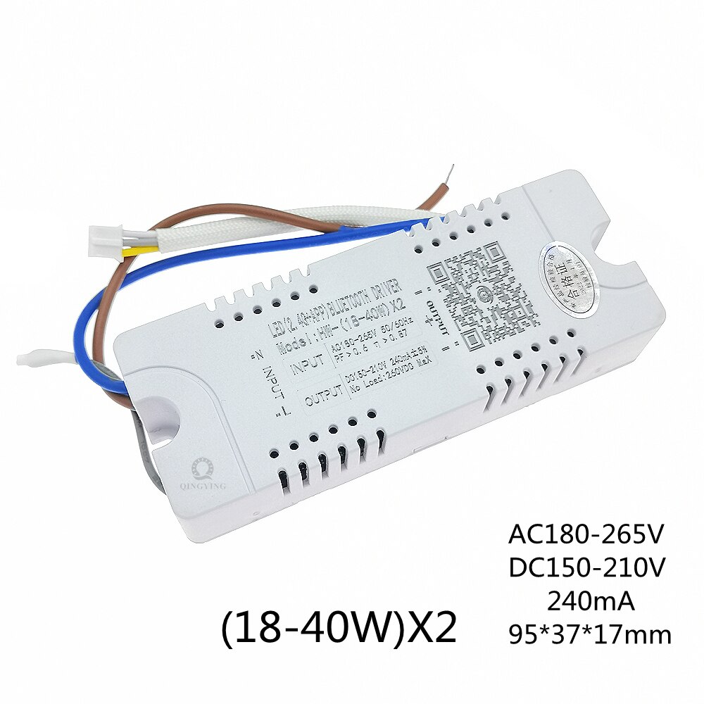 

AC220V Intelligent Remote Control LED Driver 18-40W 36-50W 40-60W 50-72W 2.4G RF Control 240mA Constant Current Dimming Driver
