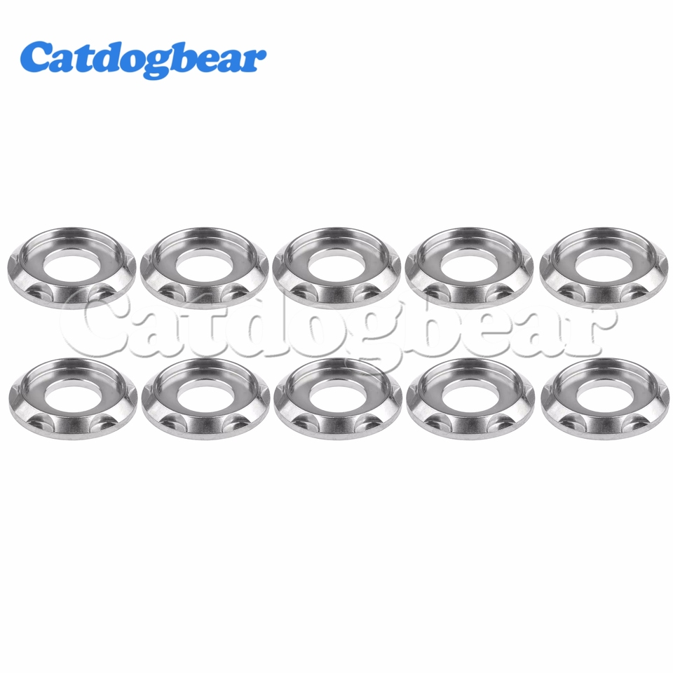 

Catdogbear 10 шт. титановые шайбы M5/M6/M8/M10 ступенчатая прокладка для мотоцикла