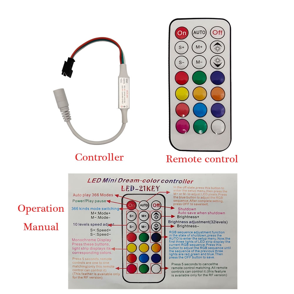 

RGB контроллер WS2812B для светодиодной ленты