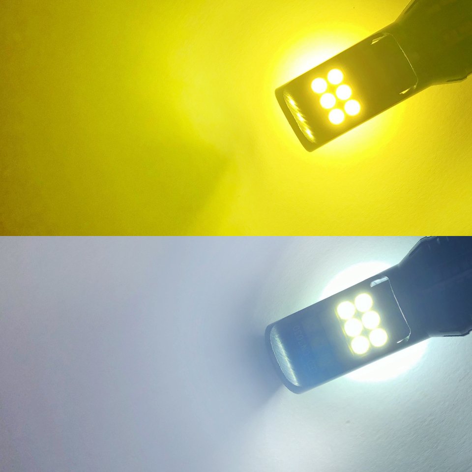 

2 шт. H7 H4 H11 H8 H27 Автомобильные светодиодные противотуманные фары PSX24W PSX26W H16 H3 880 881 9005 9006 Двухцветные супер яркие лампы Аксессуары Canbus