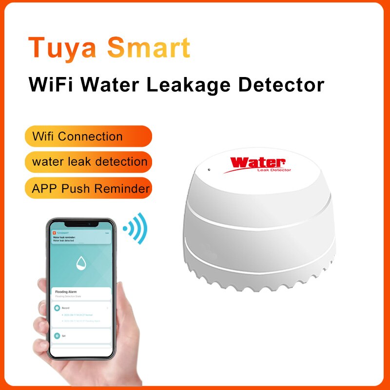

Датчик утечки воды Tuya с Wi-Fi и Alexa Google