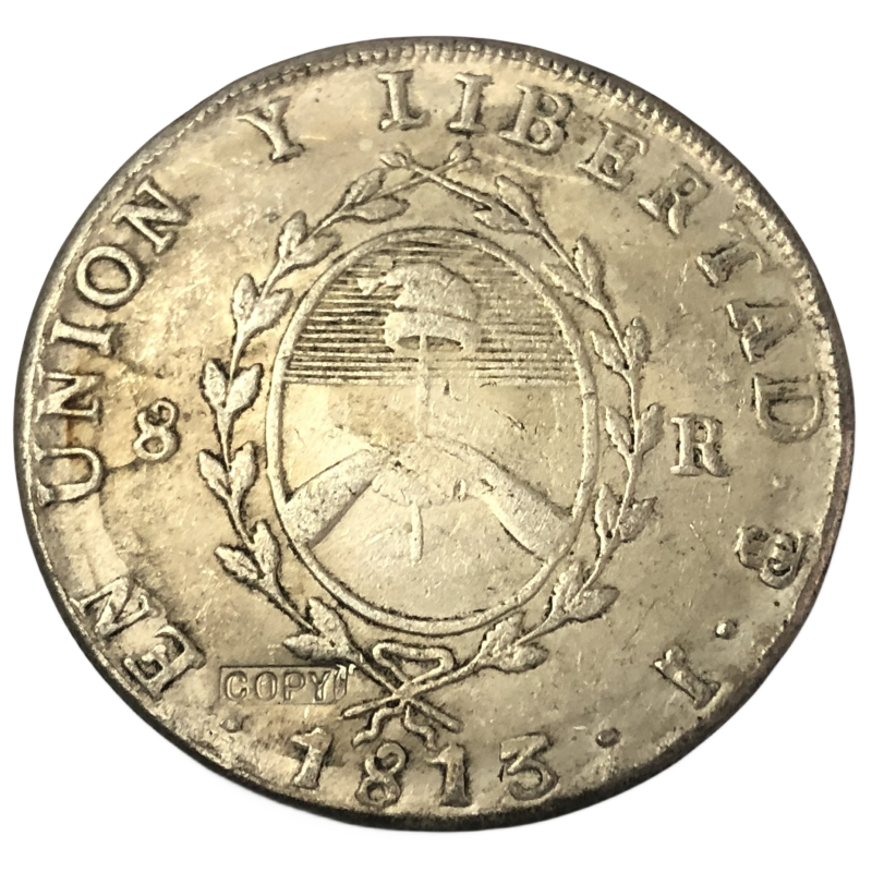 

Копия серебряной монеты Аргентины 1813 года 37 мм