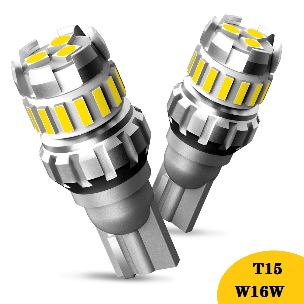 

2 шт., Автомобильные светодиодные лампы Canbus T15 W16W T16 T10 W5W