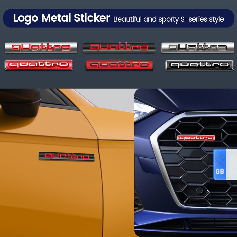

Наклейка с эмблемой заднего багажника автомобиля для Audi Quattro Logo A3 A4 A5 A6 A6L A7 A8 Q3 Q5 Q7 S3 S4 S5 RS3 RS4 RS6 R8 TT B5 B6 Аксессуары